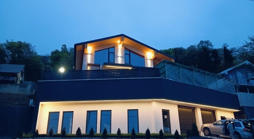 дом в стиле шале