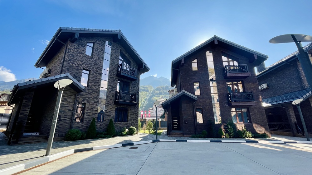 Коттеджный посёлок Polyana Gorky Village, вид с высоты