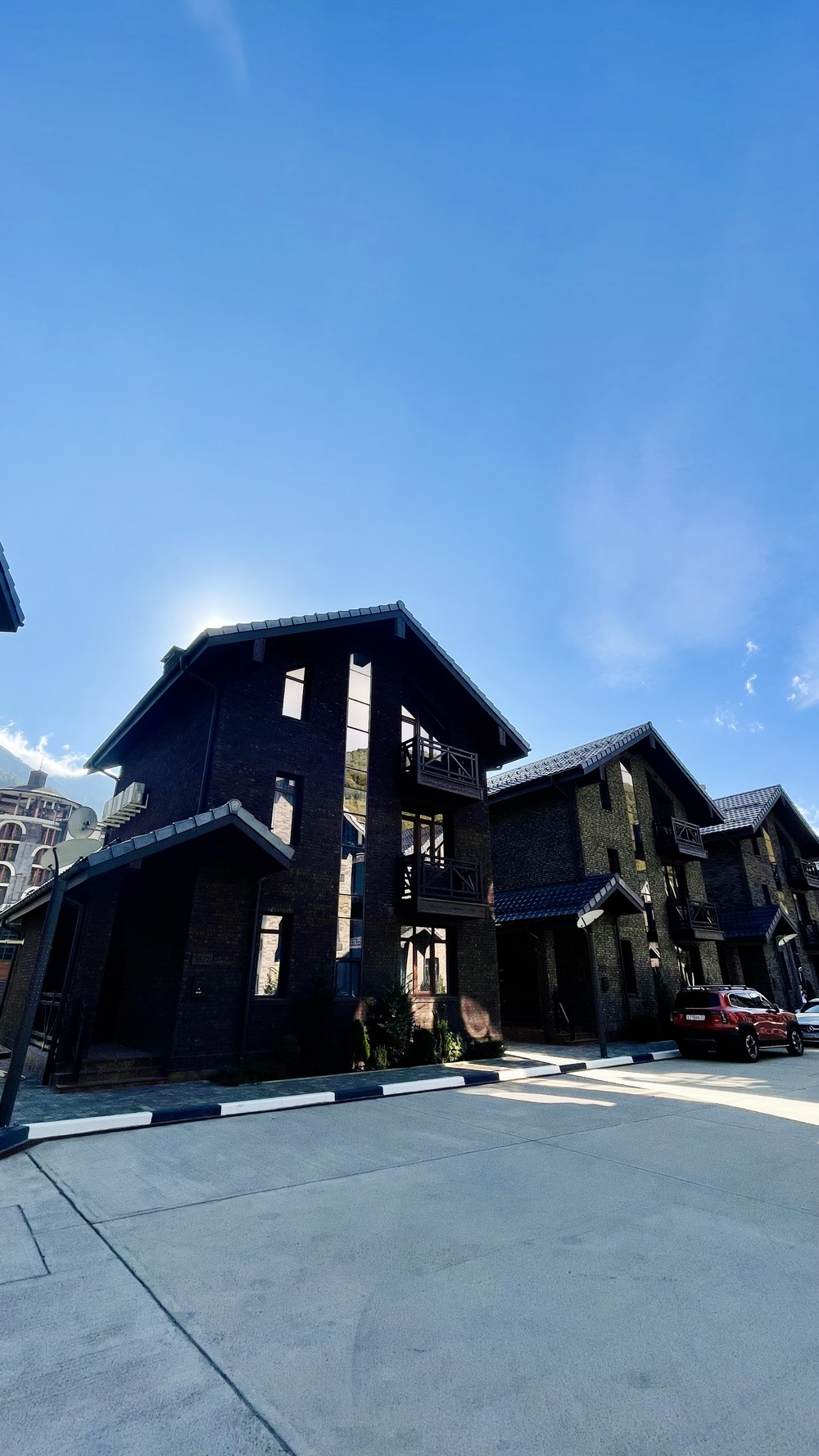 Коттеджный посёлок Polyana Gorky Village, вид с высоты