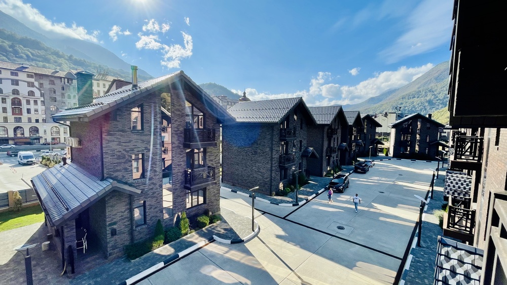 Коттеджный посёлок Polyana Gorky Village, вид с высоты