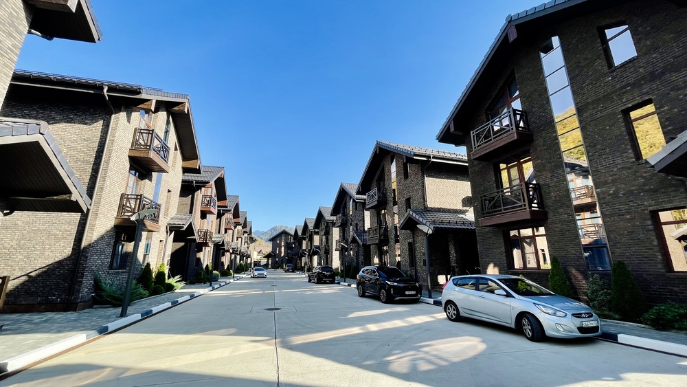 Коттеджный посёлок Polyana Gorky Village, вид с высоты