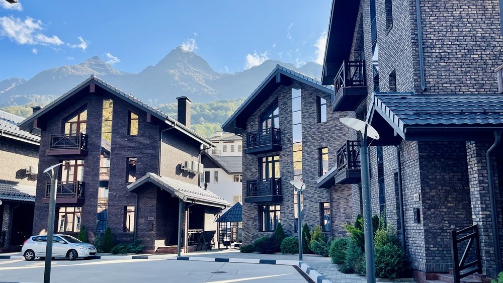 Коттеджный посёлок Polyana Gorky Village, вид с высоты